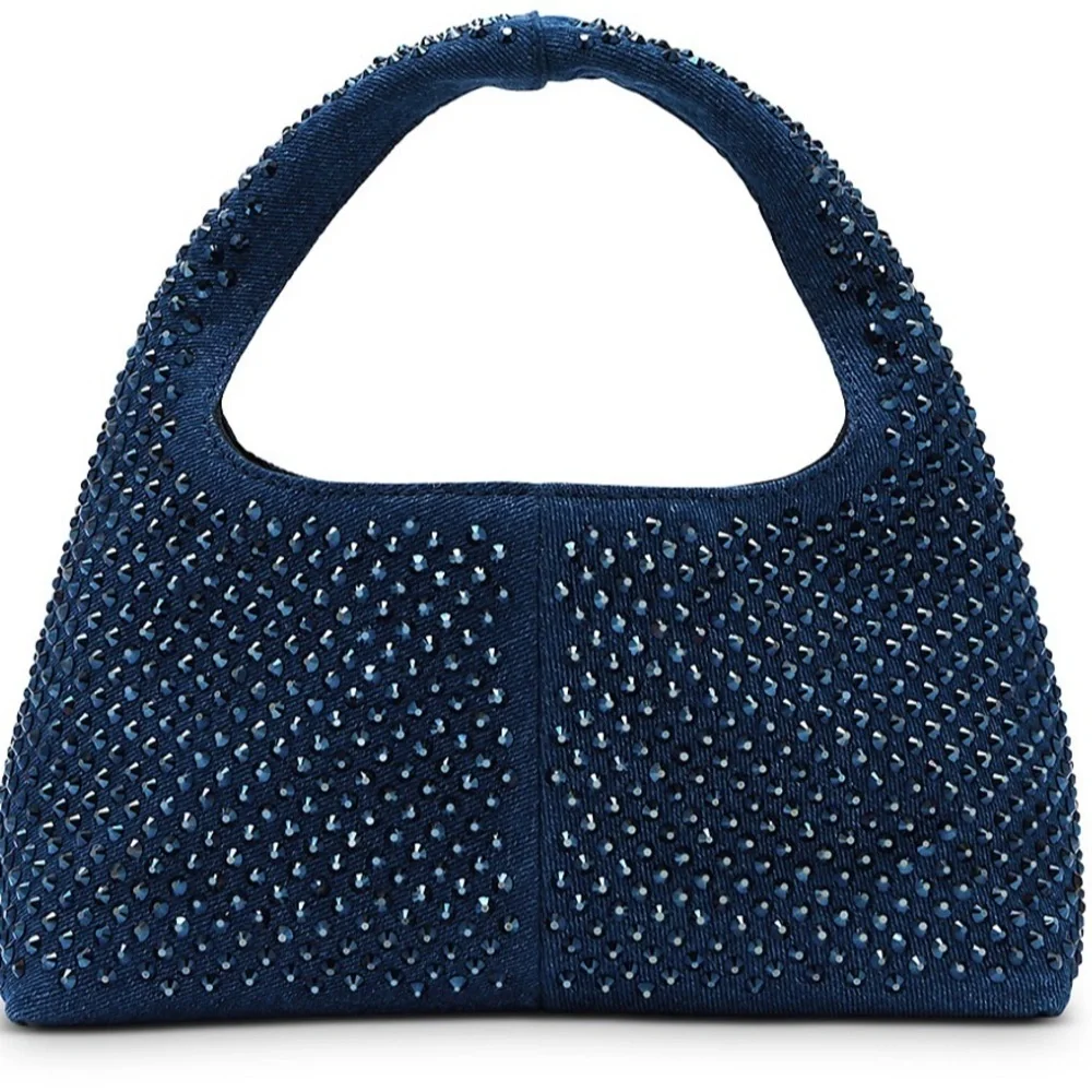 Marc Jacobs The Crystal Denim Mini Sack Bag - Picture 6 of 6